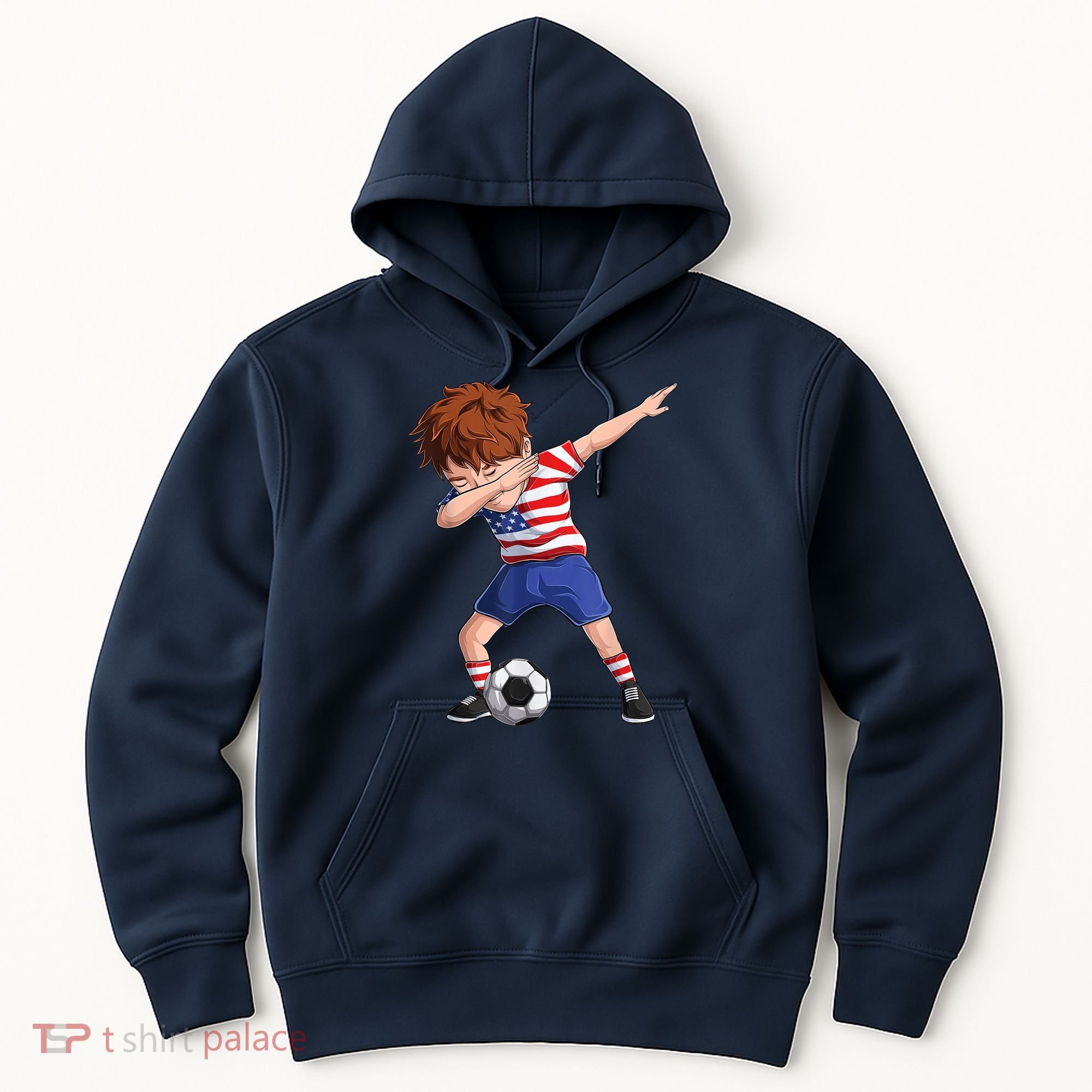 Dabbing Soccer  United States Jersey USA Football Hoodie
