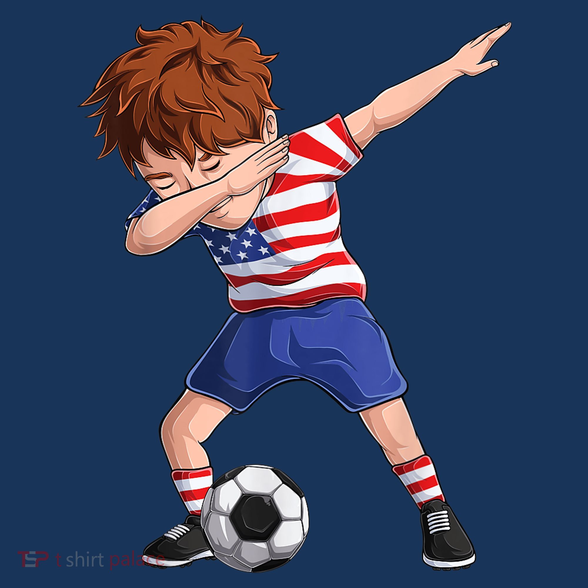 Dabbing Soccer  United States Jersey USA Football Hoodie