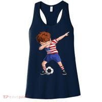 Dabbing Soccer  United States Jersey USA Football Women's Tank Top thumb 0