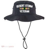 Desert Storm Veteran Pride Persian Gulf War Service Ribbon Gift Bucket Hat thumb 0