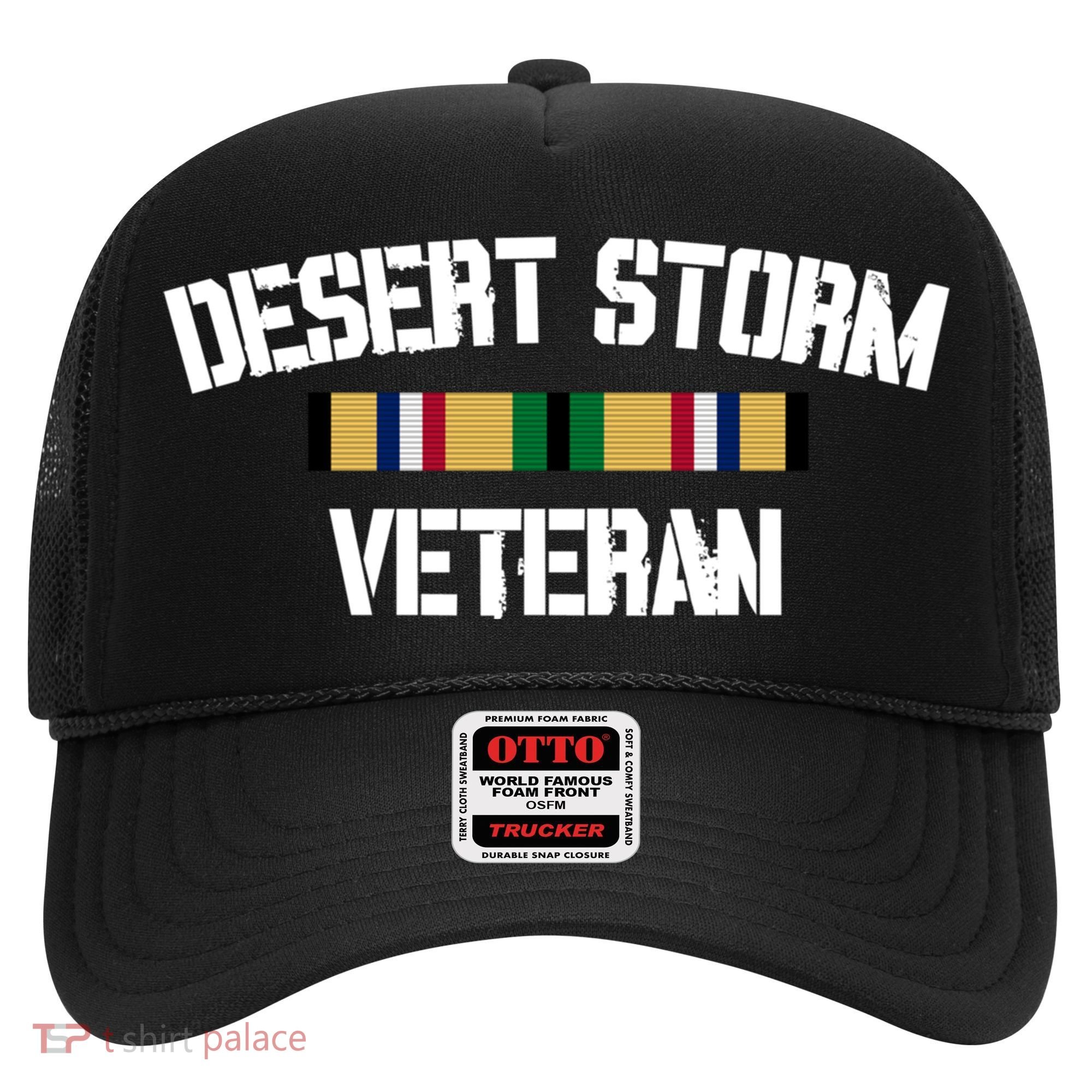 Desert Storm Veteran Pride Persian Gulf War Service Ribbon Gift Hat