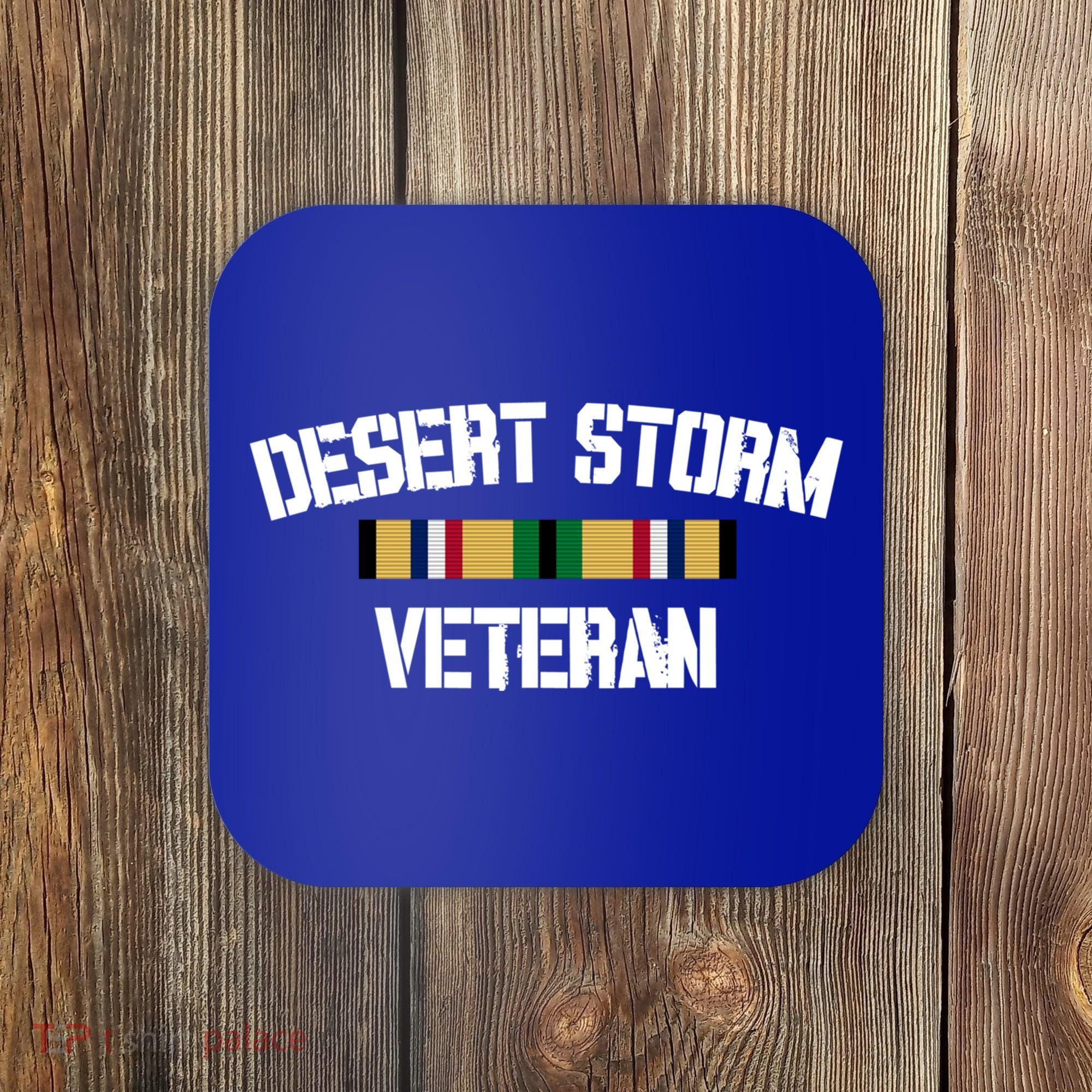 Desert Storm Veteran Pride Persian Gulf War Service Ribbon Gift Coaster