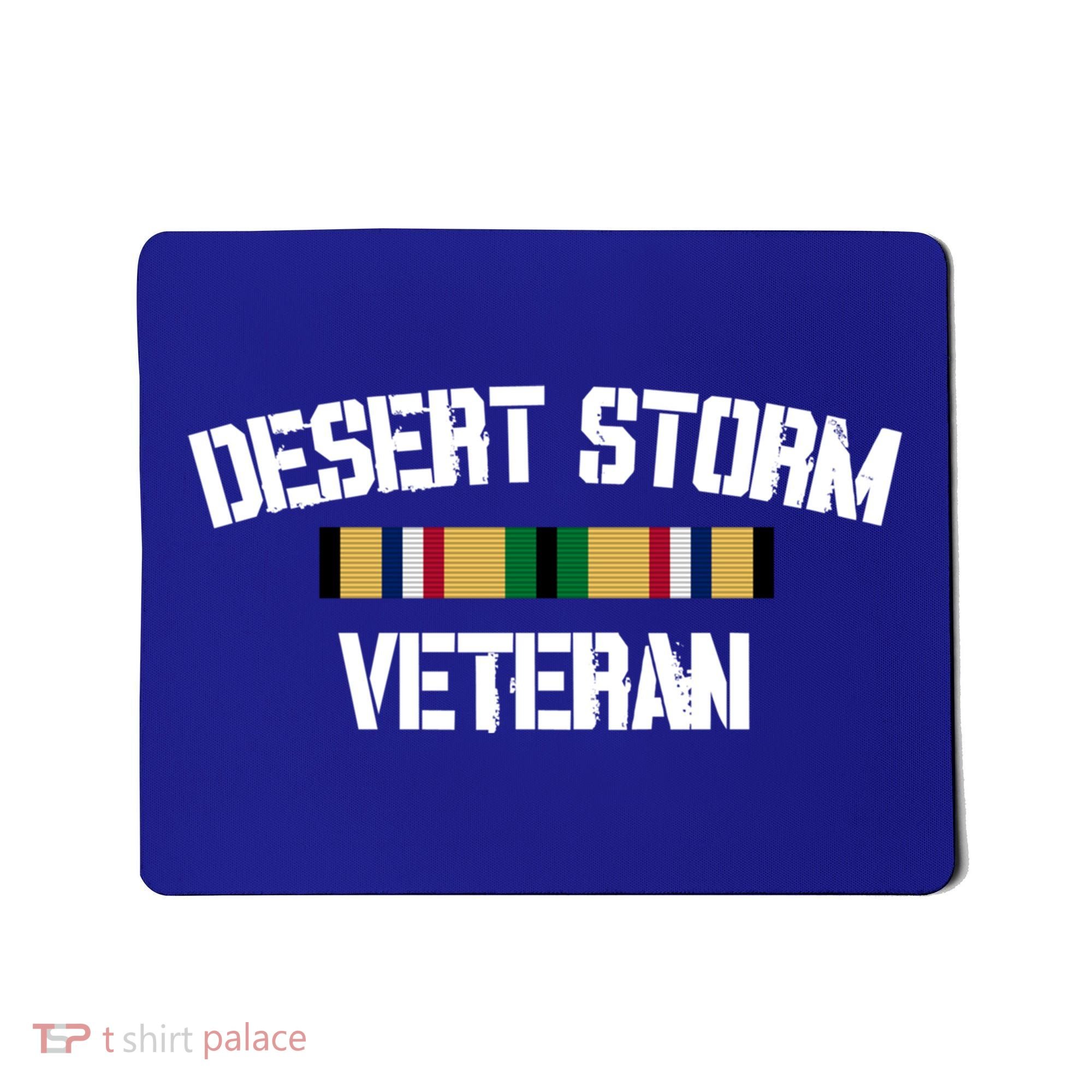 Desert Storm Veteran Pride Persian Gulf War Service Ribbon Gift Mousepad
