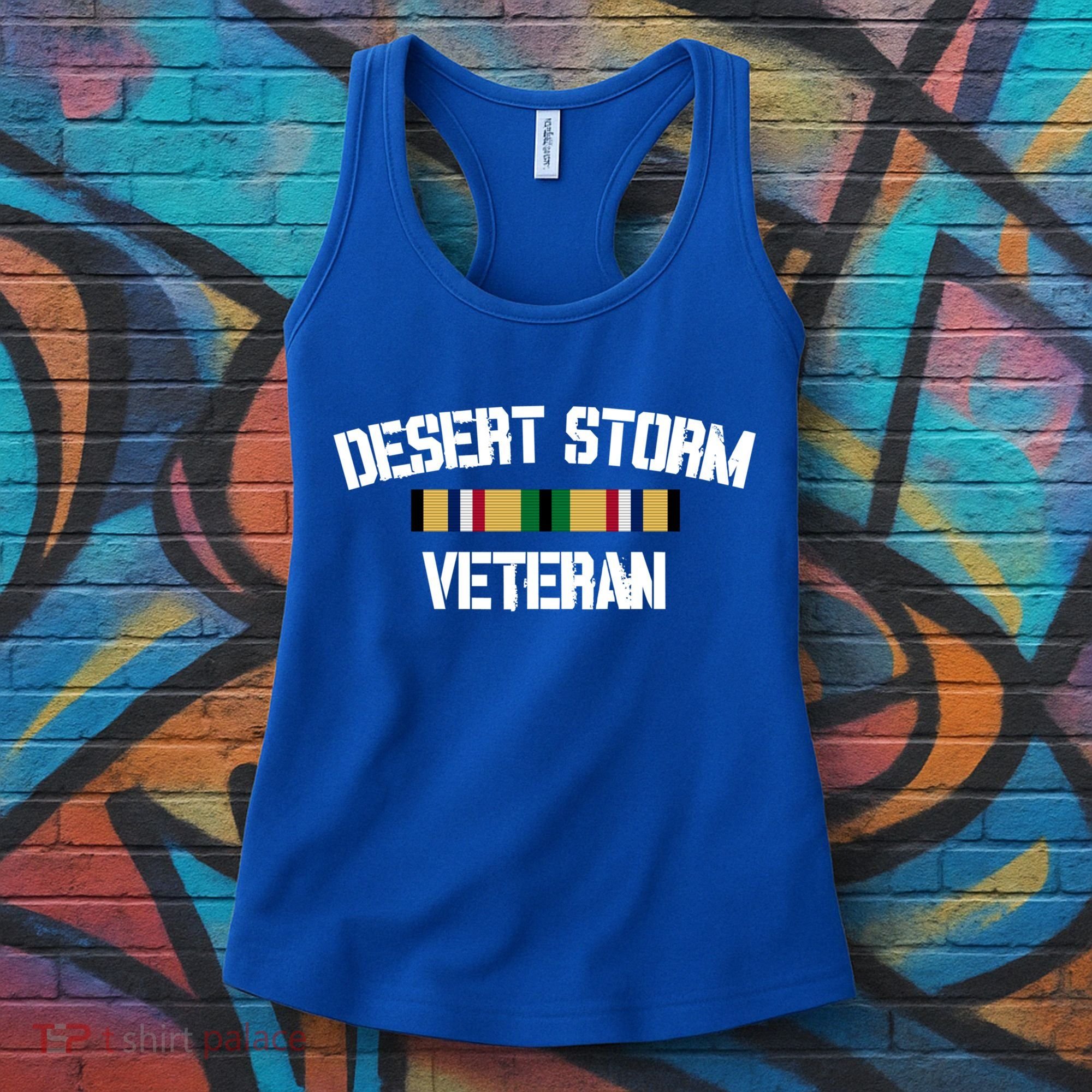 Desert Storm Veteran Pride Persian Gulf War Service Ribbon Gift Women's Tank Top