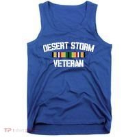 Desert Storm Veteran Pride Persian Gulf War Service Ribbon Gift Tank Top thumb 0