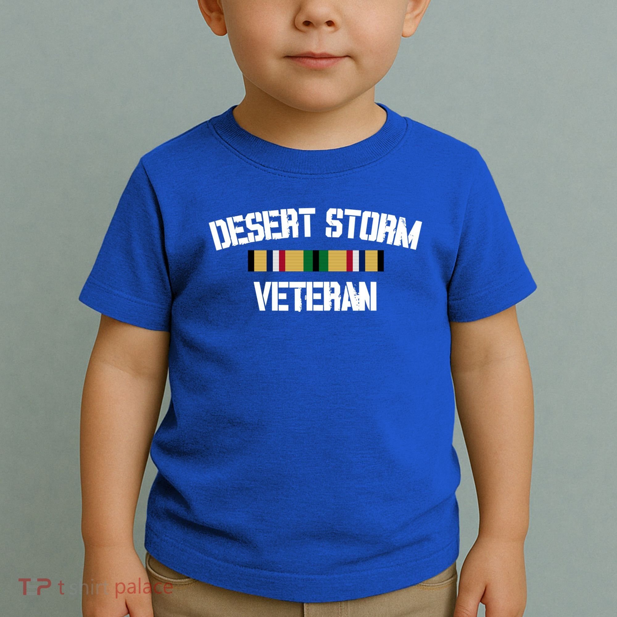 Desert Storm Veteran Pride Persian Gulf War Service Ribbon Gift Toddler T-Shirt