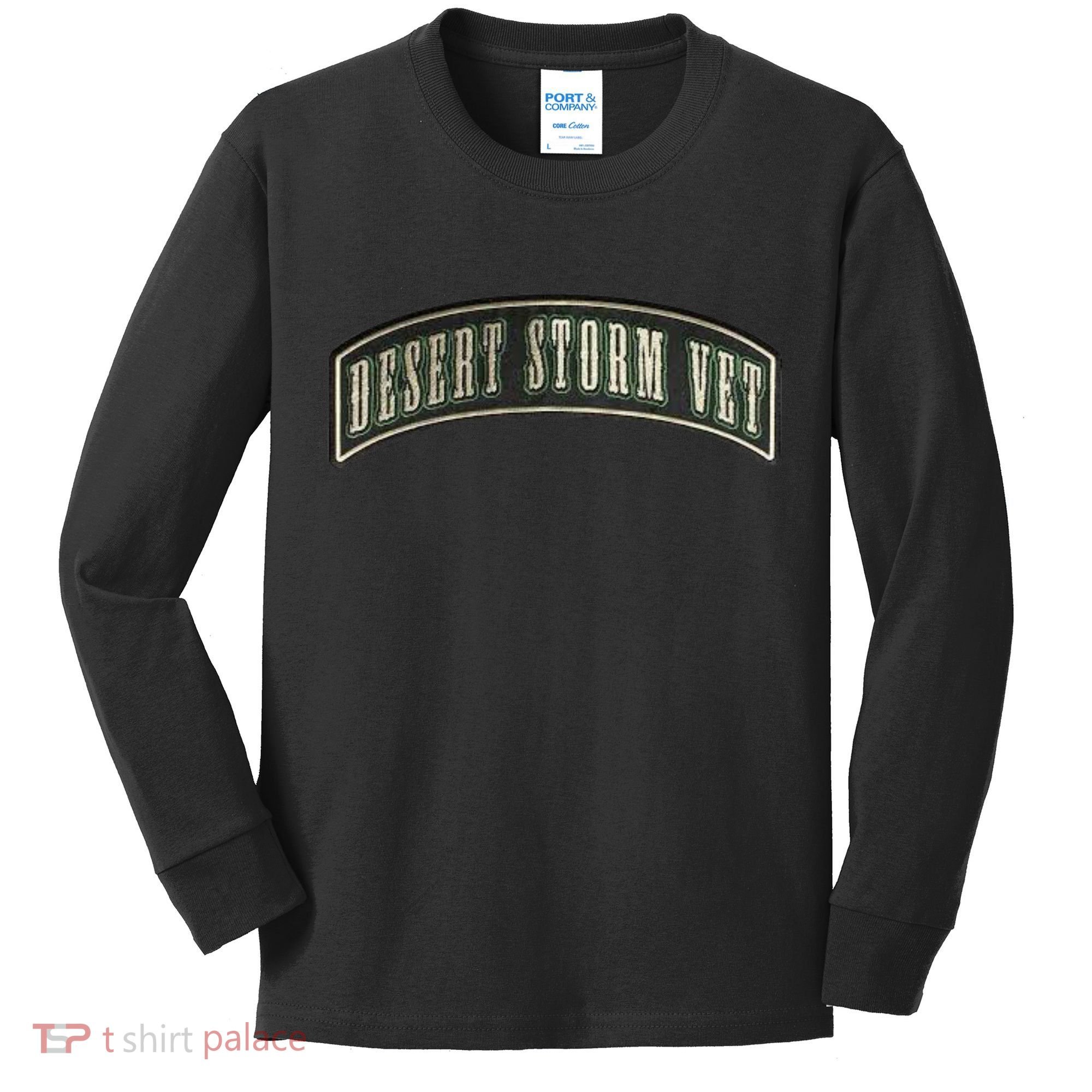Desert Storm Veteran Kids Long Sleeve Shirt