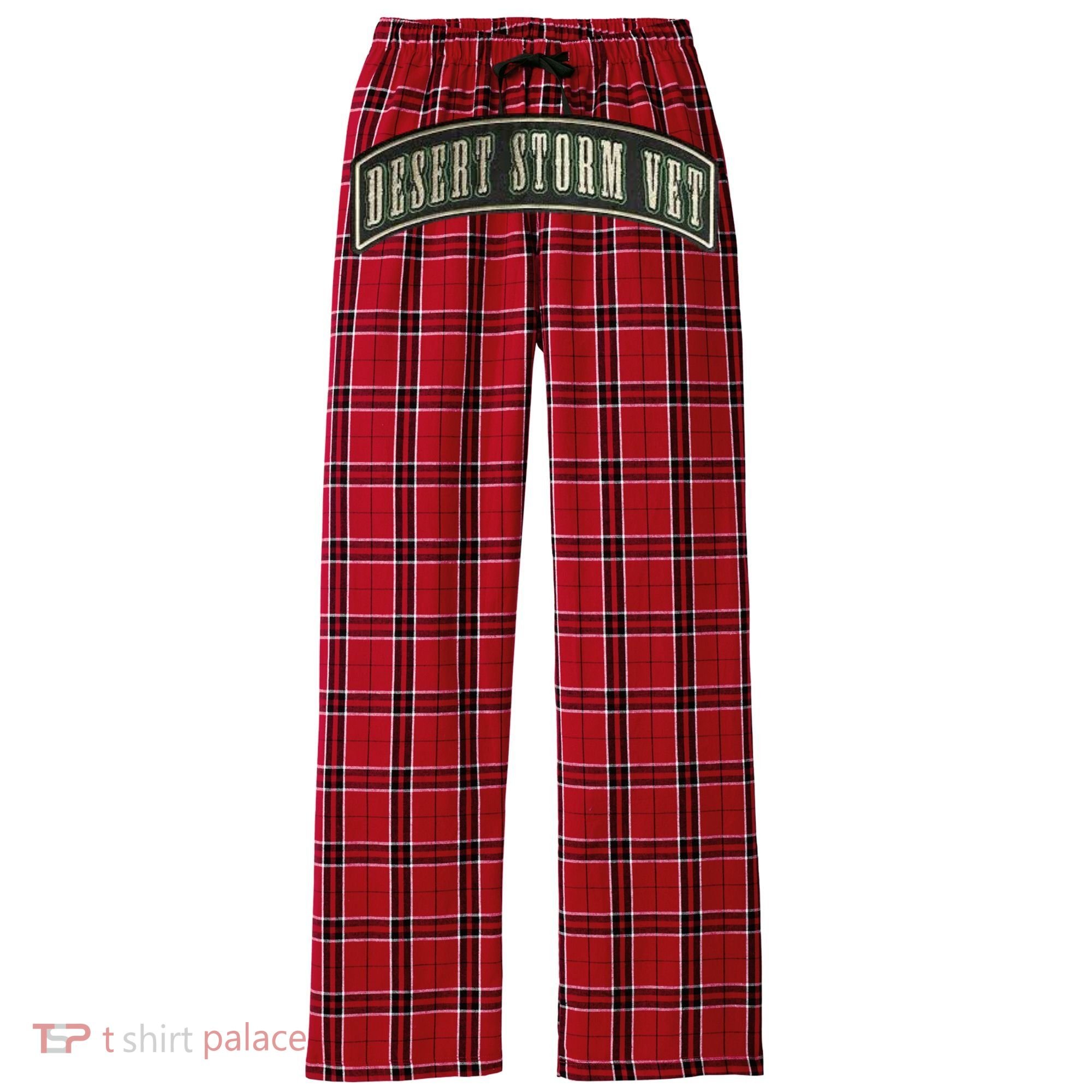 Desert Storm Veteran Women's Flannel Plaid Pajama Pants