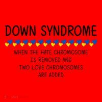 Down Syndrome When The Hate Chromosome Is Removed Santa Hat thumb 1