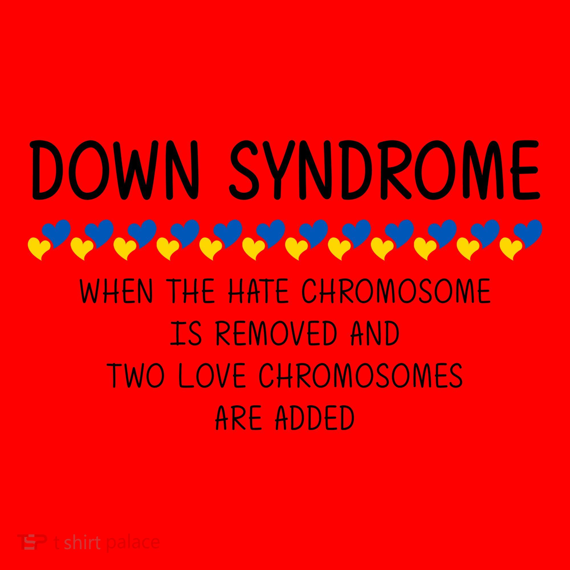 Down Syndrome When The Hate Chromosome Is Removed Santa Hat