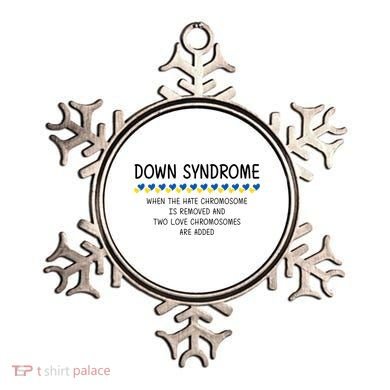 Down Syndrome When The Hate Chromosome Is Removed Ornament