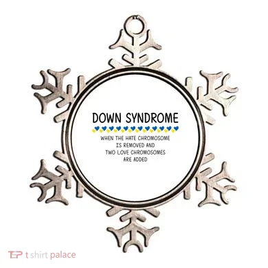 Down Syndrome When The Hate Chromosome Is Removed Ornament