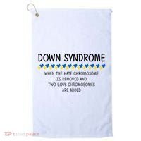 Down Syndrome When The Hate Chromosome Is Removed Golf Towel thumb 0