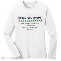 Down Syndrome When The Hate Chromosome Is Removed Women's Long Sleeve Shirt thumb 0
