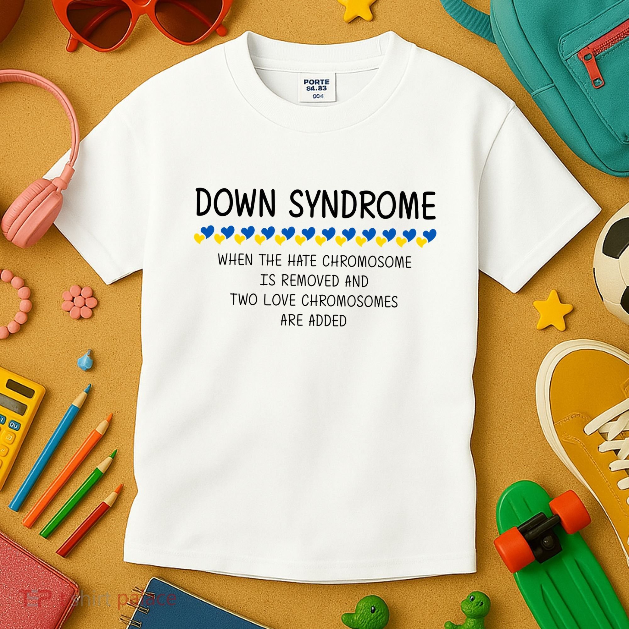 Down Syndrome When The Hate Chromosome Is Removed Kids T-Shirt