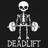 Deadlift Skeleton Workout Bodybuilding Gym Funny Skull Women's Hoodie thumb 2