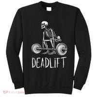 Deadlift Skeleton Workout Halloween Weight Lifting Fitness Sweatshirt thumb 0