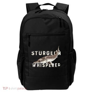 Distressed Sturgeon Whisperer Beluga Fish Funny Gift Backpack