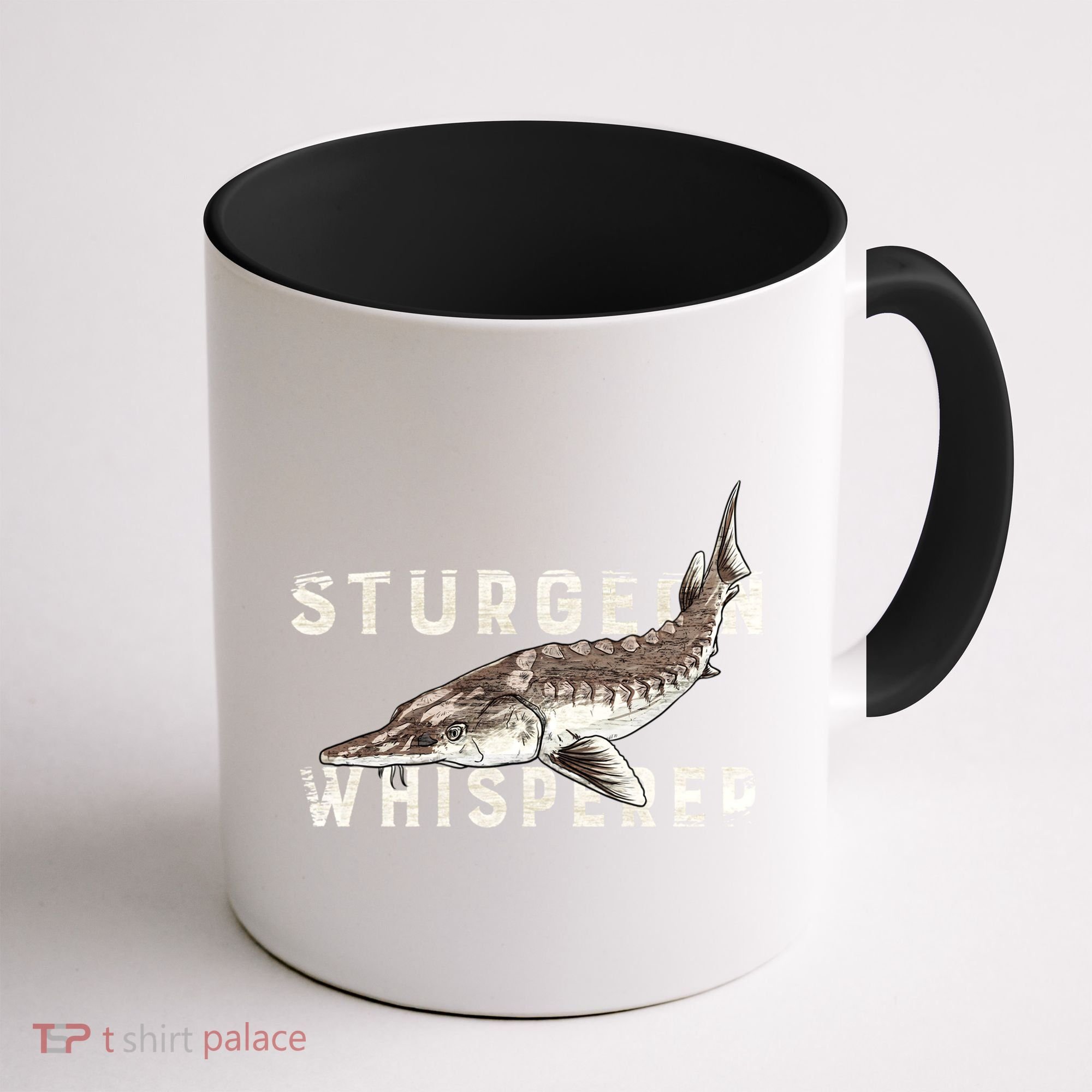 Distressed Sturgeon Whisperer Beluga Fish Funny Gift Coffee Mug