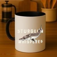 Distressed Sturgeon Whisperer Beluga Fish Funny Gift Coffee Mug thumb 4