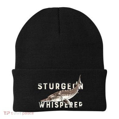 Distressed Sturgeon Whisperer Beluga Fish Funny Gift Beanie