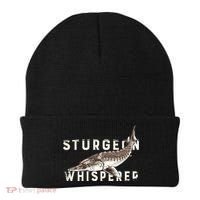 Distressed Sturgeon Whisperer Beluga Fish Funny Gift Beanie thumb 0