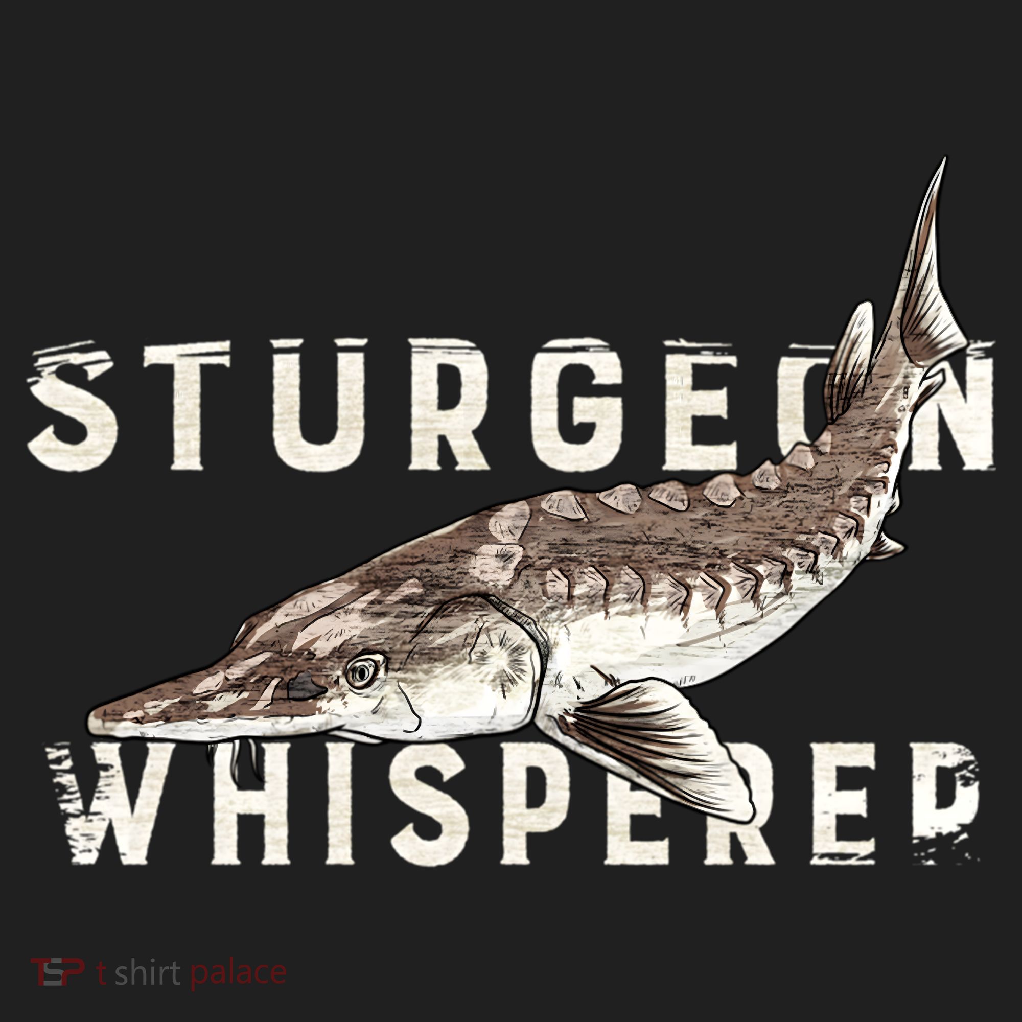 Distressed Sturgeon Whisperer Beluga Fish Funny Gift Hat