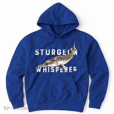 Distressed Sturgeon Whisperer Beluga Fish Funny Gift Hoodie