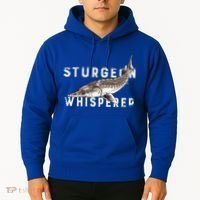 Distressed Sturgeon Whisperer Beluga Fish Funny Gift Hoodie thumb 2