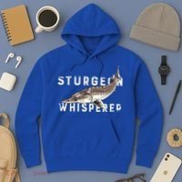 Distressed Sturgeon Whisperer Beluga Fish Funny Gift Hoodie thumb 3