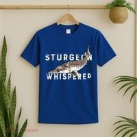 Distressed Sturgeon Whisperer Beluga Fish Funny Gift T-Shirt thumb 2