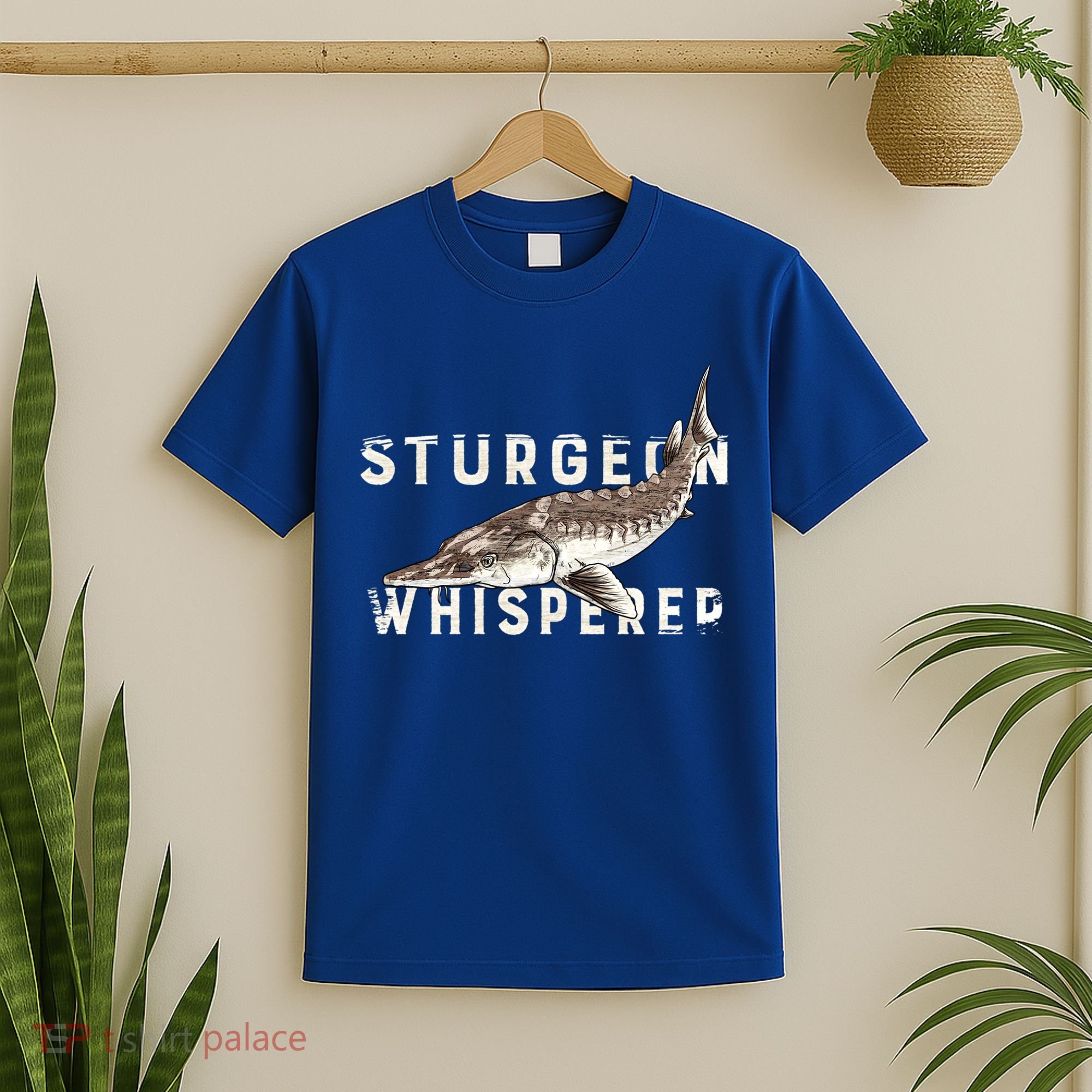 Distressed Sturgeon Whisperer Beluga Fish Funny Gift T-Shirt