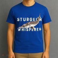 Distressed Sturgeon Whisperer Beluga Fish Funny Gift T-Shirt thumb 3