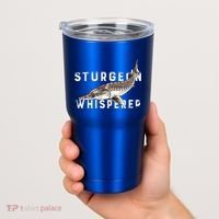 Distressed Sturgeon Whisperer Beluga Fish Funny Gift Tumbler thumb 2