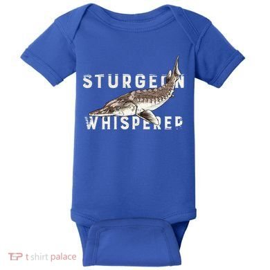 Distressed Sturgeon Whisperer Beluga Fish Funny Gift Baby Bodysuit