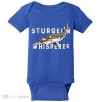 Distressed Sturgeon Whisperer Beluga Fish Funny Gift Baby Bodysuit thumb 0