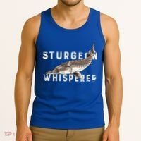 Distressed Sturgeon Whisperer Beluga Fish Funny Gift Tank Top thumb 3