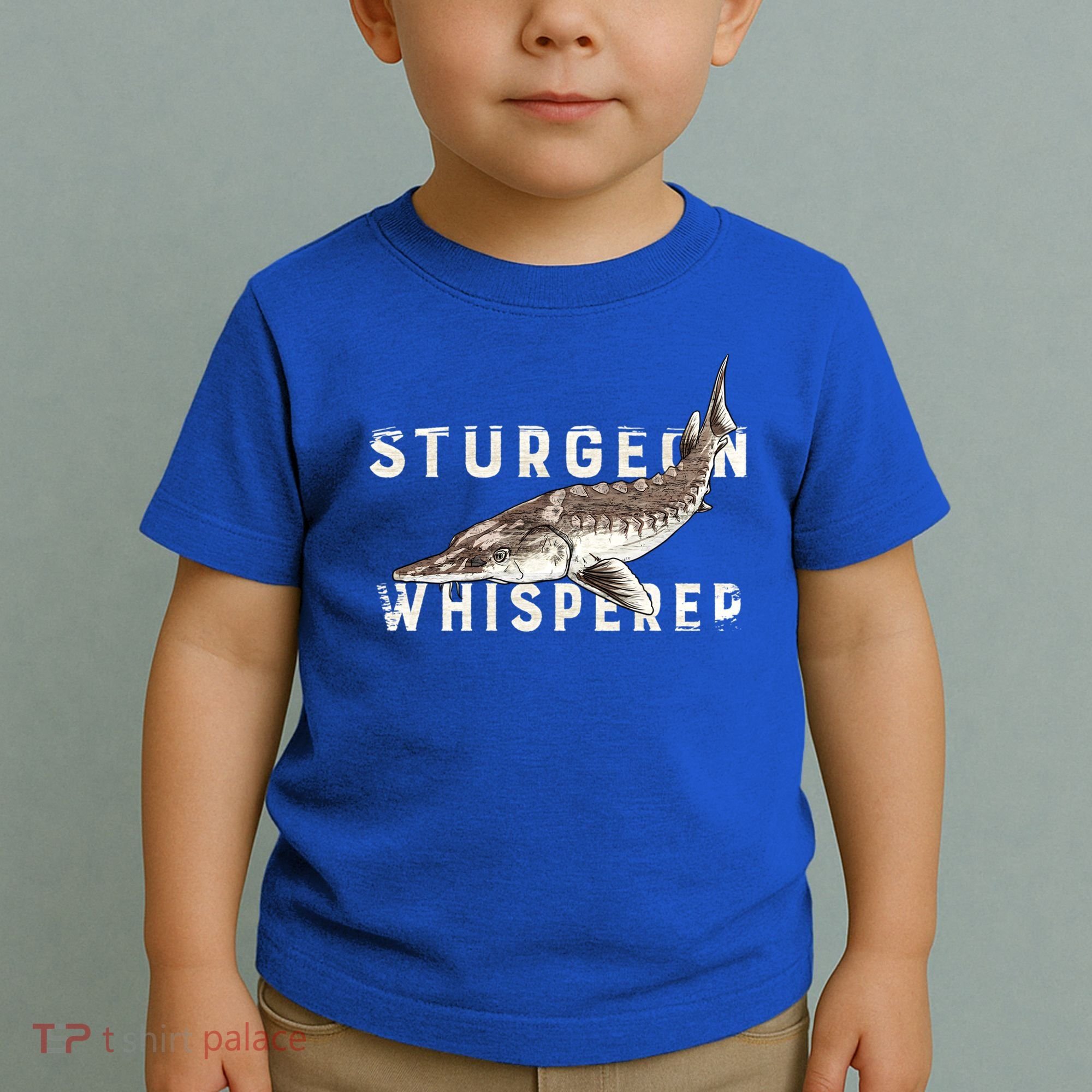 Distressed Sturgeon Whisperer Beluga Fish Funny Gift Toddler T-Shirt