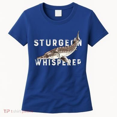 Distressed Sturgeon Whisperer Beluga Fish Funny Gift Women's T-Shirt