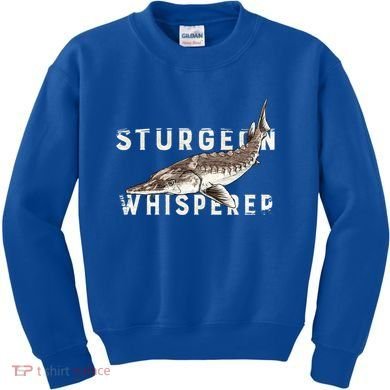 Distressed Sturgeon Whisperer Beluga Fish Funny Gift Kids Sweatshirt