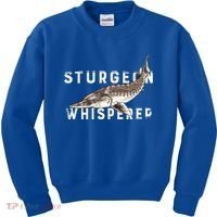 Distressed Sturgeon Whisperer Beluga Fish Funny Gift Kids Sweatshirt thumb 0