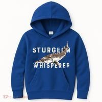 Distressed Sturgeon Whisperer Beluga Fish Funny Gift Kids Hoodie thumb 0
