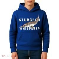 Distressed Sturgeon Whisperer Beluga Fish Funny Gift Kids Hoodie thumb 4