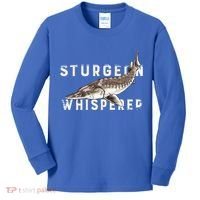 Distressed Sturgeon Whisperer Beluga Fish Funny Gift Kids Long Sleeve Shirt thumb 0