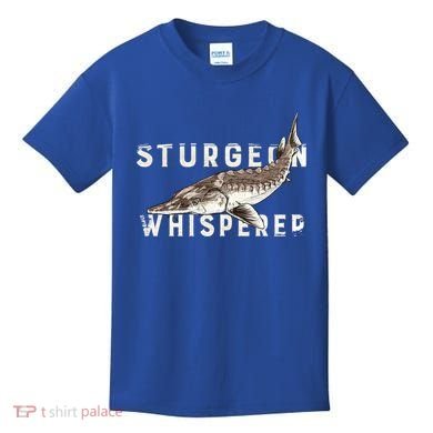 Distressed Sturgeon Whisperer Beluga Fish Funny Gift Kids T-Shirt