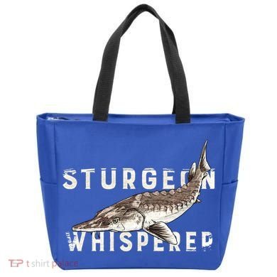 Distressed Sturgeon Whisperer Beluga Fish Funny Gift Tote Bag