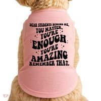 Dear Student You Matter Youre Enough Quote Doggie Tank thumb 0