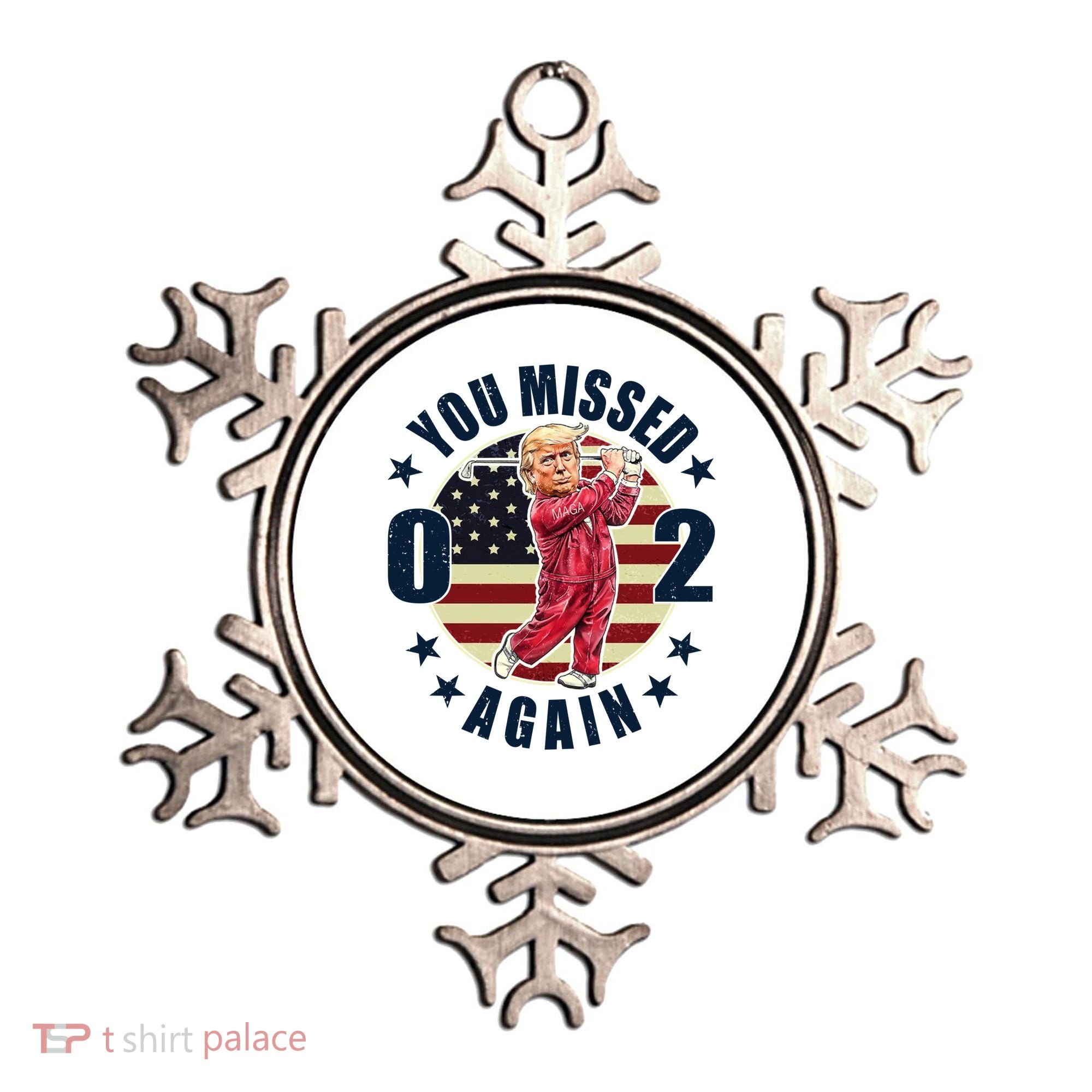 Donald Trump 02 Golf You Missed Again 2024 Election Ornament
