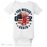 Donald Trump 02 Golf You Missed Again 2024 Election Baby Bodysuit thumb 0