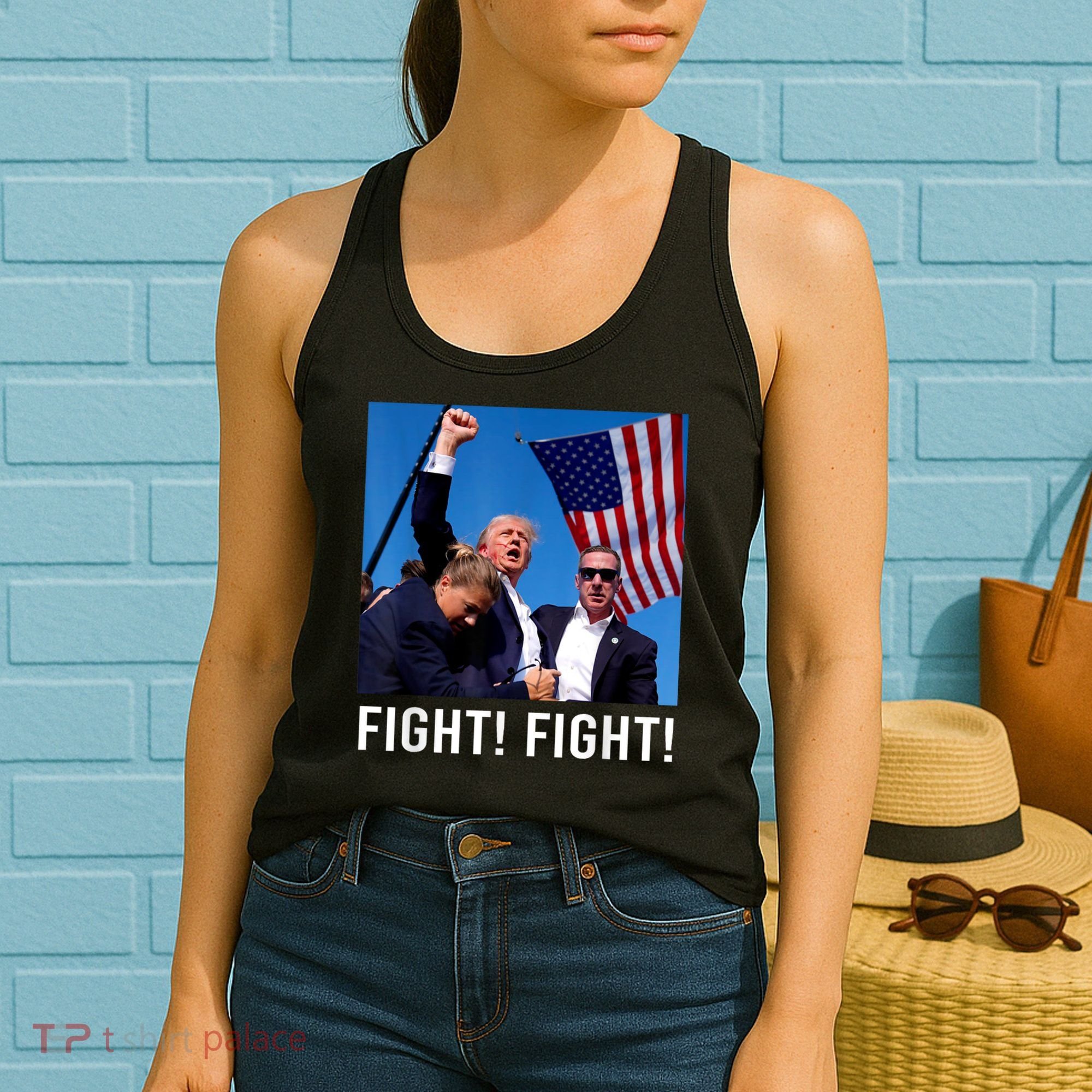 Donald Trump 2024 Survived Shot At Election Rally Women's Tank Top
